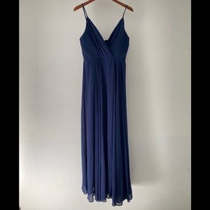 Maniju Navy Floor Length Dress